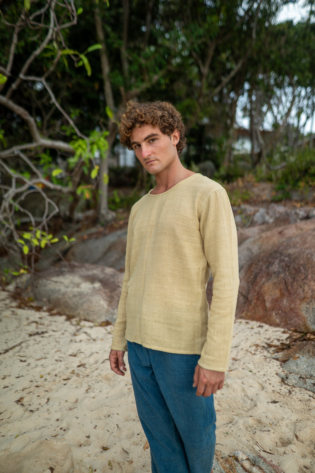 Full Sleeve Top - Hemp - Natural White