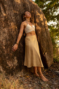 Long Skirt - Hemp Cotton - Barberry Beige